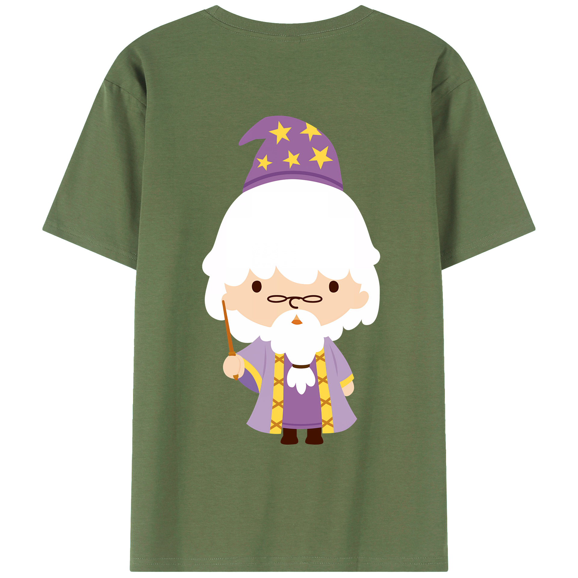 （画像用） Harry Potter ハリー・ポッターシリーズ 綿100％ メンズ半袖Tシャツ（バックプリント） 通気性